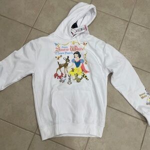 White Snow White Graphic Hoodie